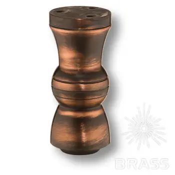 Опоры мебельные Brass kal-0001-0100-a07 опора мебельная регулируемая h 100мм, античная медь