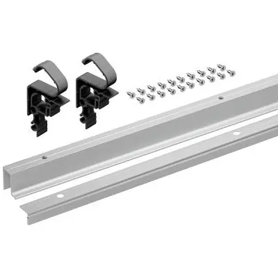 Система WingLine L 2024 комплект профилей wingline l, l2400 с перфорацией, алюминий серебро