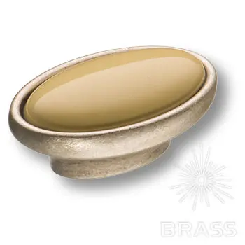 Ручки Brass Классика 5650405 ручка мебельная классика, античная бронза с молочной вставкой