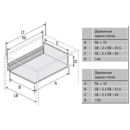 Комплекты ящиков InnoTech Atira комплект ящика innotech atira nl-350*144 мм, silent system, серый
