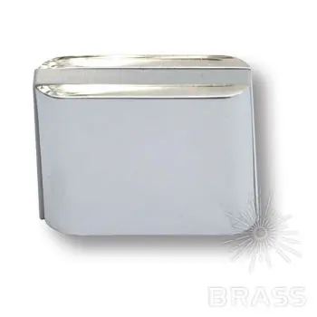 Ручки Brass Модерн 429025mp02pl05 ручка кнопка модерн, глянцевый хром с серой вставкой