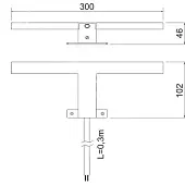 Светильники светильник fagus-4 4,5w, 4000k, хром