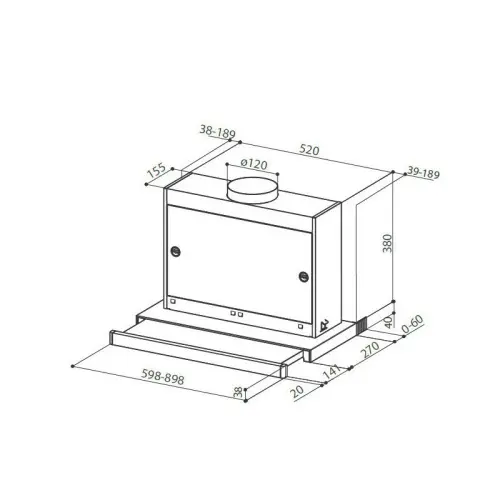 Вытяжки кухонные Faber вытяжка omnia lg/x a60