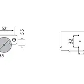 Петли мебельные Samsung IREX (Корея) петля samsung irex угол 110° накладная с мп, с доводчиком (еврошурупы 4шт)