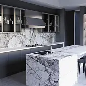 Столешницы ДСП SLOTEX brazilian marble (градиентный декор), столешница slotex (1u 40, 600, 4200)