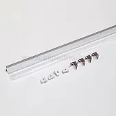 Профиль для светодиодных лент профиль gls 2.0м угловой 1616e для led-ленты с рассеивателем, алюминий