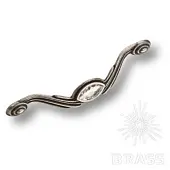 Ручки 275-160-silver ручка скоба с кристаллами эксклюзивная коллекция,серебро 160 мм